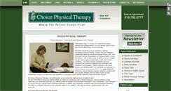 Desktop Screenshot of choicephysicaltherapyofohio.com